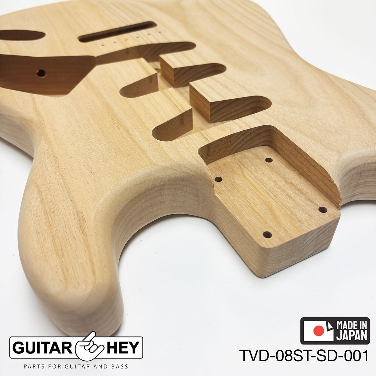 NEW Hosco JAPAN Unfinished Strat® 50's Style Body Alder 2-piece SANDED #001