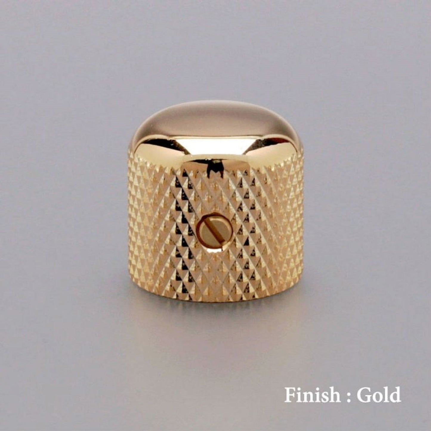 NEW (1) Gotoh VK1-19 - Control Knob - DOME - Bass, Guitar 6mm hole, METAL - GOLD