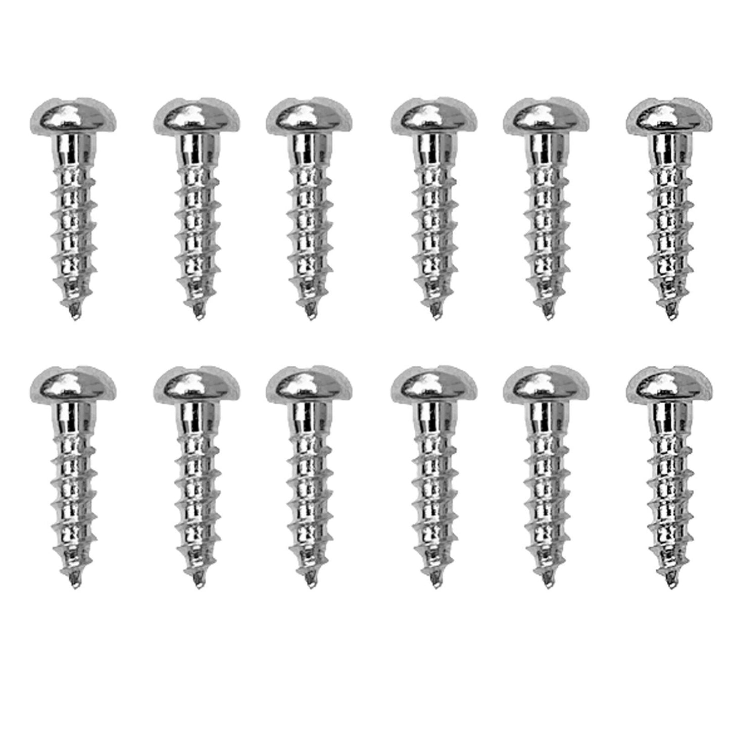 (12) Gotoh Guitar Tuner Screws for Tuning Keys SG301, SG360, SG381 - CHROME