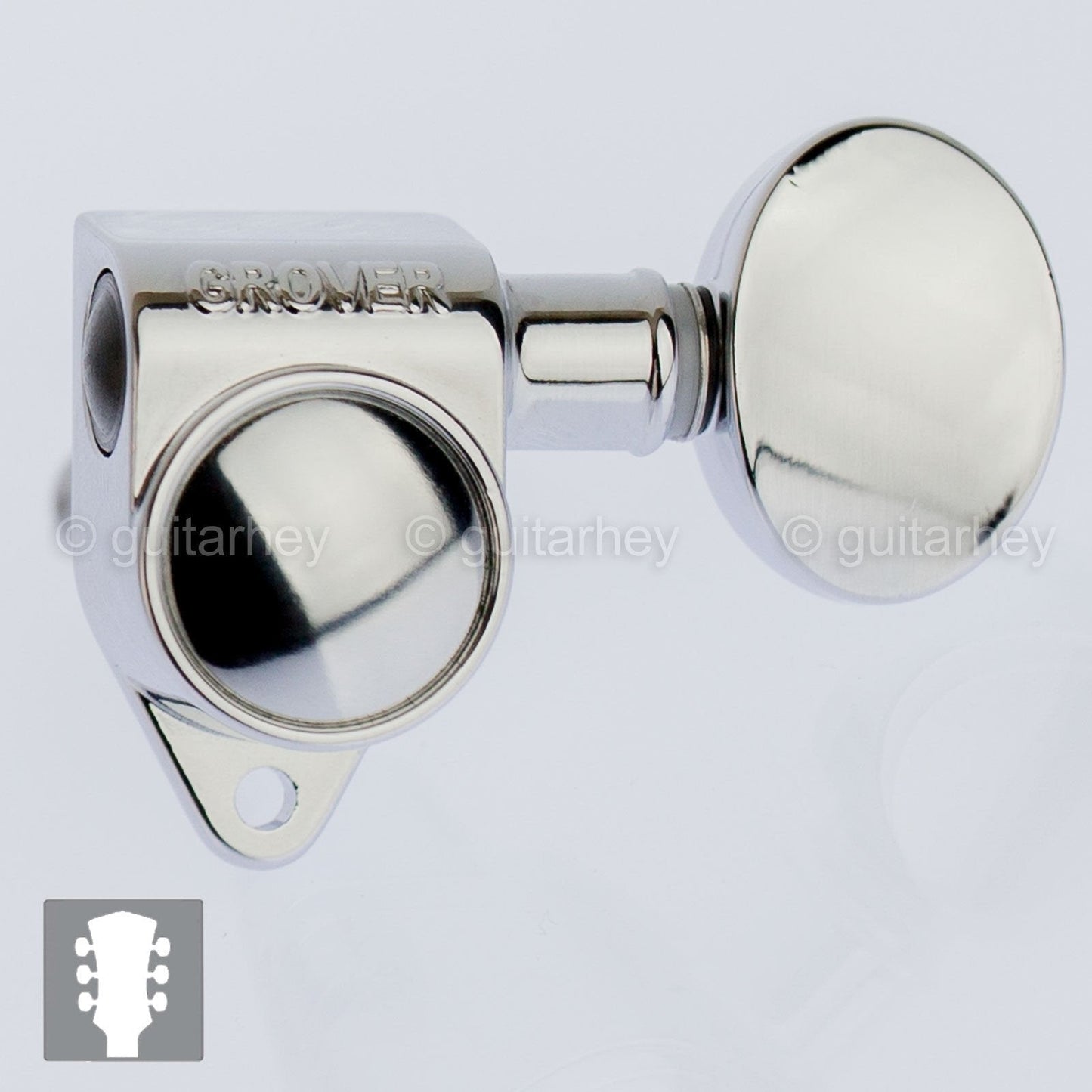 NEW Grover Rotomatic 3x3 Tuners w/ LARGE OVAL Keys Fits Gibson® 102CK - CHROME