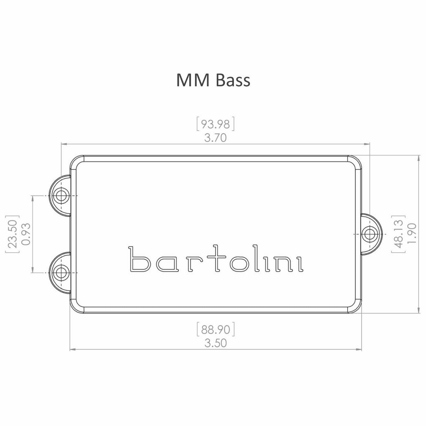 NEW Bartolini MM42CBJD3 Music Man Style Quad Coil 4-String Bass Guitar Pickup