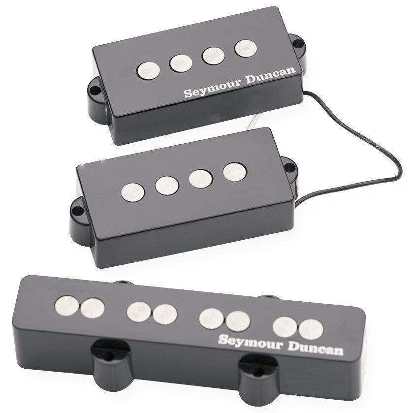NEW Seymour Duncan Quarter Pound Bass PJ Set Bridge/Neck Pickup - BLACK