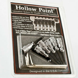 NEW (6) Hollow Point Intonation System For Floyd Rose/Ibanez Edge Tremolo CHROME