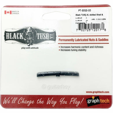 NEW Genuine Graph Tech Black Tusq XL PT-5000-00 Fender Style Slotted Nut - BLACK