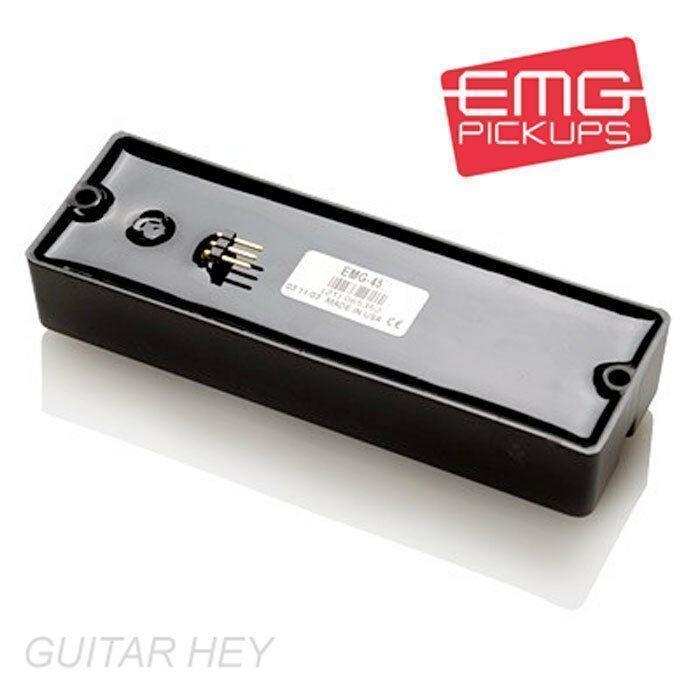NEW EMG 45DC ACTIVE BASS PICKUP DUAL COIL 6-STRING W/ HARDWARE INCLUDED - BLACK