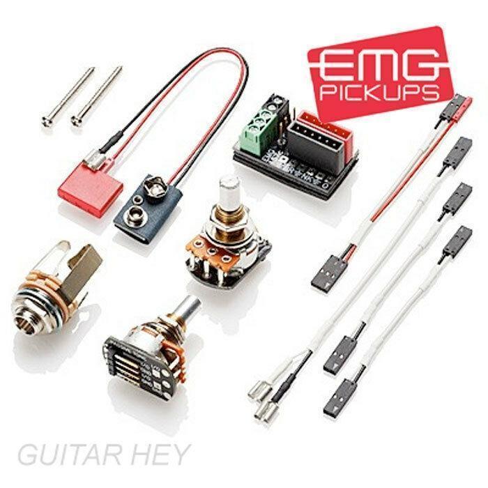 NEW EMG 45DC ACTIVE BASS PICKUP DUAL COIL 6-STRING W/ HARDWARE INCLUDED - BLACK