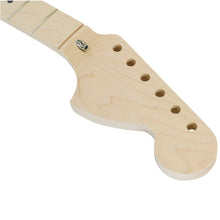 Load image into Gallery viewer, NEW High Quality MIJ Large Headstock Maple Strat Neck 1P skunk stripe UNFINISHED