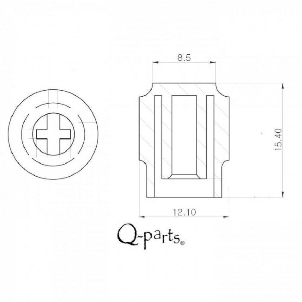NEW Q-Parts Aged Collection Pickup Selector Knob For Tele - BLACK, #PTE