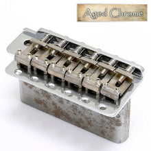 Load image into Gallery viewer, NEW Q-Parts AGED COLLECTION Tremolo for &#39;57 Strat Steel Block, AGED CHROME