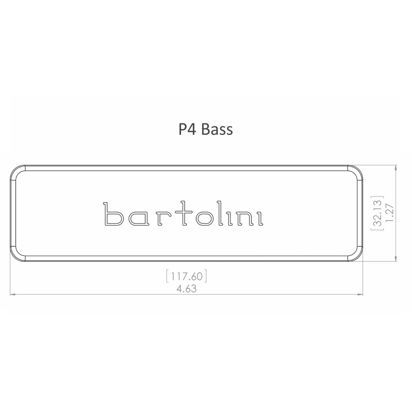 NEW Bartolini XXP46M-B 6-String, P4 Soapbar, Original Split Coil, Neck Bass PU