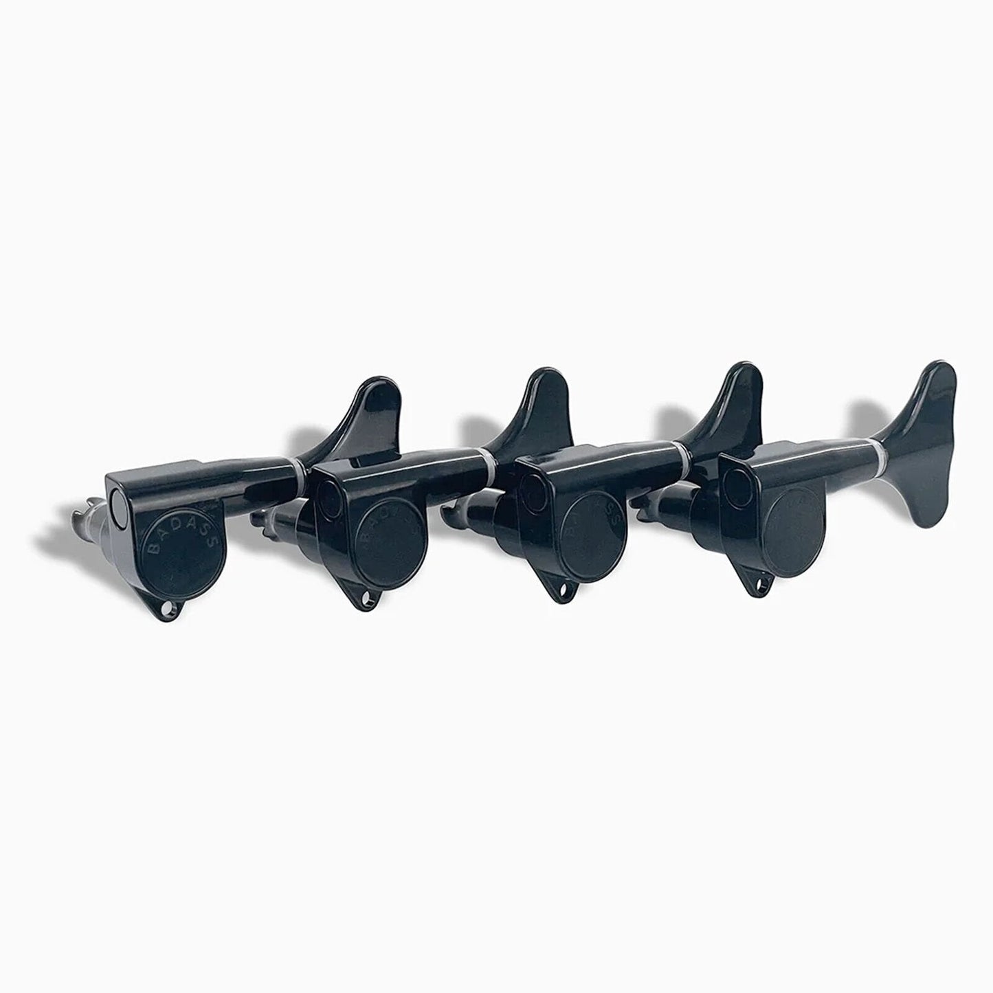 NEW Leo Quan® Badass 4-in-line Set SGT™ Bass Keys - Sealed 20:1 Ratio - BLACK