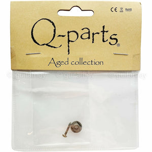 NEW Q-Parts Replacement Round String Retainer for Vintage Aged Collection Nickel