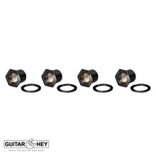 Load image into Gallery viewer, NEW Gotoh GB11W 4 In-Line Bass Tuners Tuning Keys Right Handed 20:1 - BLACK
