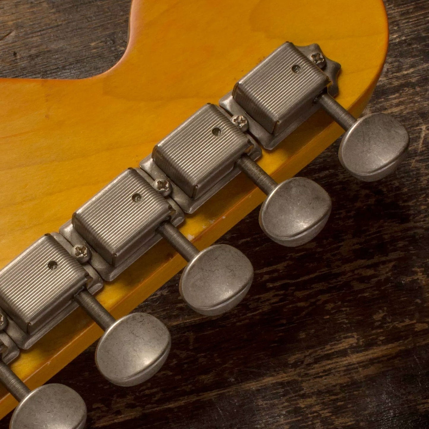 NEW Q-Parts AGED COLLECTION '57 Tele Style Tuners Right Handed DISTRESSED NICKEL