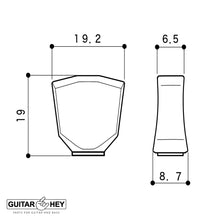 Load image into Gallery viewer, NEW Gotoh SG381-04 L3+R3 Keystone Buttons Tuning Keys 16:1 Ratio - 3x3 - GOLD