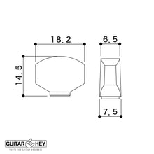 Carregar imagem no visualizador da galeria, NEW Gotoh SG360 LEFT-HANDED 6-In-Line Schaller Style Mini Tuning Keys LEFTY GOLD