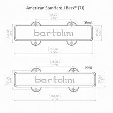 Load image into Gallery viewer, NEW Bartolini 57CBJD L3/S3 J Bass 5 String Hum-Cancelling SET Bass Pickup BLACK
