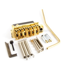 Load image into Gallery viewer, Wilkinson Lic by Gotoh VG300 Tremolo Bridge - 2 and 1/8&quot; Spacing (10.8mm) - GOLD