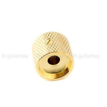 Load image into Gallery viewer, NEW (2) Gotoh VK1-19 - Control Knob - DOME - Bass, Guitar 6mm hole, METAL - GOLD