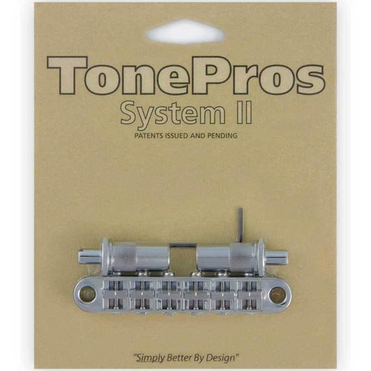 NEW TonePros T3BT-C Nashville Tunematic Bridge (Metric Thread) Tone Pros CHROME