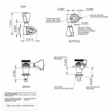 Carregar imagem no visualizador da galeria, NEW Hipshot Grip-Lock Open-Gear w/ IMPERIAL Buttons UMP Upgrade Kit 3x3 - CHROME