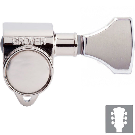 NEW Grover Rotomatic 3x3 Tuners w/ Small HS Keys Fits Gibson® 102 - CHROME