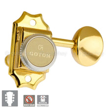Load image into Gallery viewer, NEW Gotoh SD90-05M MGT MAGNUM LOCKING TRAD Tuners L3+R3 w/ screws 3x3 - GOLD
