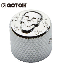 Load image into Gallery viewer, NEW Gotoh VK-Art-02 Skull - Luxury Art Collection Control Knob - METAL - CHROME