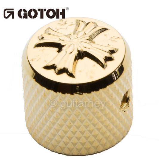 NEW Gotoh VK-Art-03 Cross - Luxury Art Collection - Control Knob - METAL - GOLD