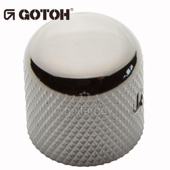 NEW (1) Gotoh VK1-18 - Control Knob - DOME - Bass, Guitar - METAL - COSMO BLACK