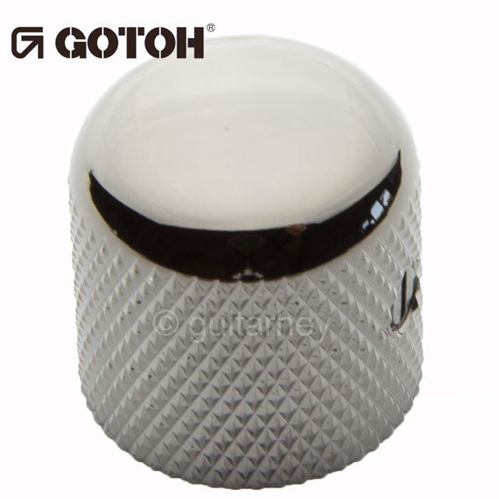 NEW (1) Gotoh VK1-18 - Control Knob - DOME - Bass, Guitar - METAL - COSMO BLACK