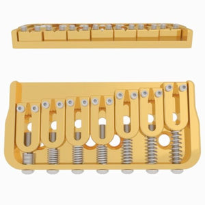 USA Hipshot 41075G 7 String Hardtail Fixed Bridge .175" Floor w/ screws - GOLD