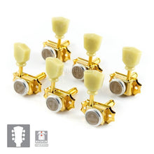 Load image into Gallery viewer, NEW Gotoh SD90-SL MGT MAGNUM LOCKING TRAD Tuners L3+R3 w/ screws 3x3 - GOLD