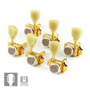 NEW Gotoh SD90-SL MGT MAGNUM LOCKING TRAD Tuners L3+R3 w/ screws 3x3 - GOLD