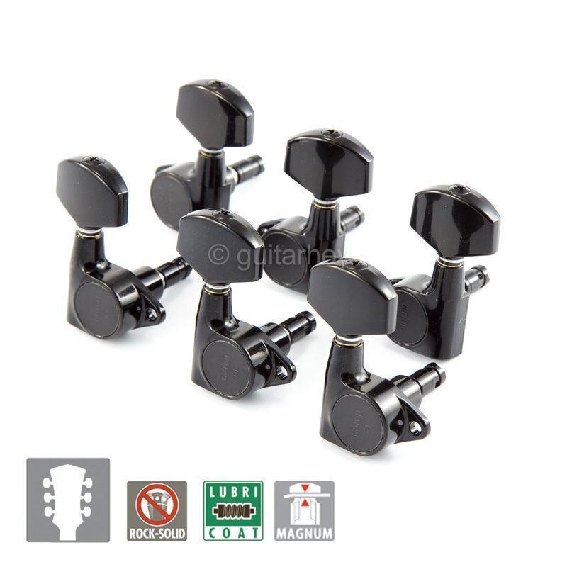 NEW Gotoh SG301-01 MG Magnum Locking Tuners L3+R3 Set Machine Heads 3x3 - BLACK