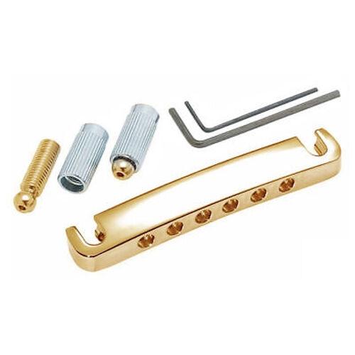 NEW Gotoh 510FA Aluminium Stop Bar Tailpiece with mounting studs - GOLD