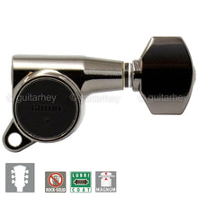 Load image into Gallery viewer, NEW Gotoh SG381-07 MG Magnum LOCKING SMALL Buttons Keys 3X3 - COSMO BLACK