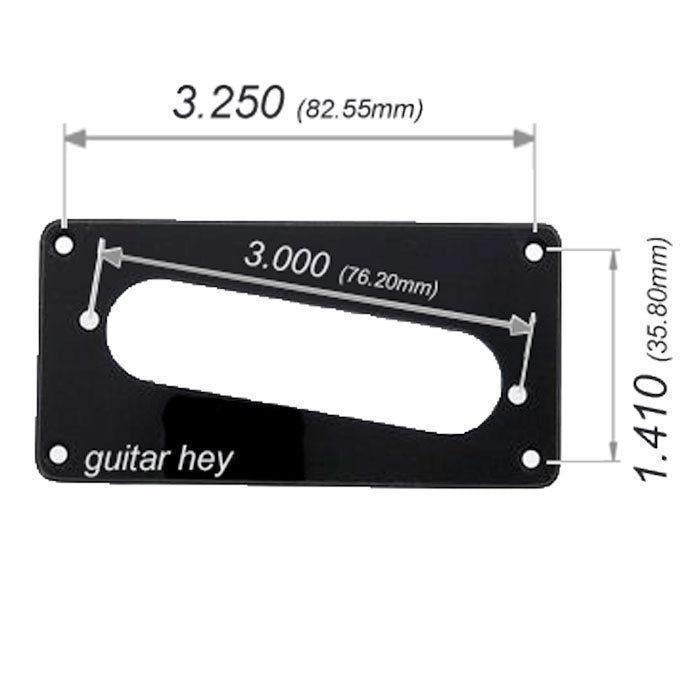 NEW Humbucker To Single Coil Guitar Pickup Adapter Plate Conversion Ring - BLACK