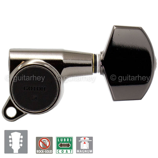 NEW Gotoh SG381-01 MG Magnum LOCKING LARGE Buttons Keys 3X3 - COSMO BLACK