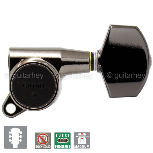 NEW Gotoh SG381-01 MG Magnum LOCKING LARGE Buttons Keys 3X3 - COSMO BLACK