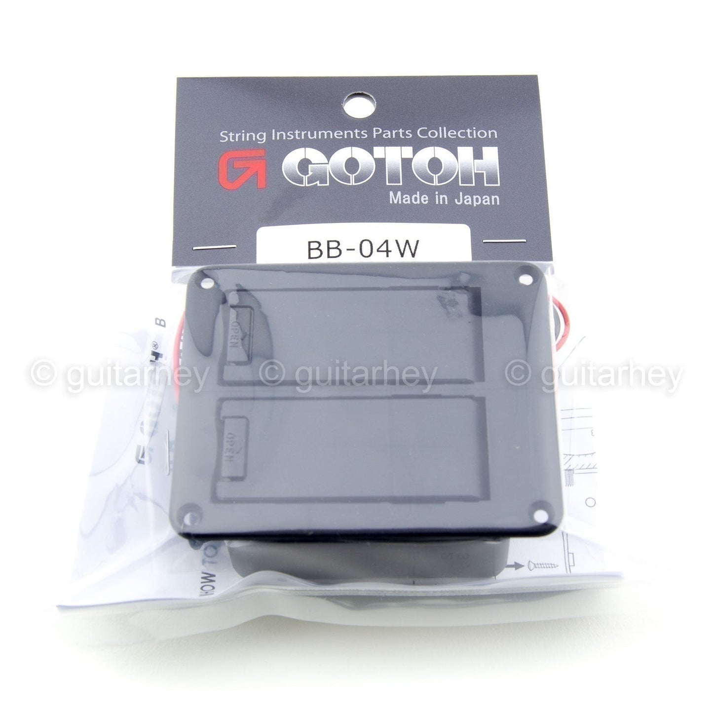 NEW Gotoh BB-04W Double 9 Volt Battery Compartment Box 18V Deluxe JAPAN - BLACK