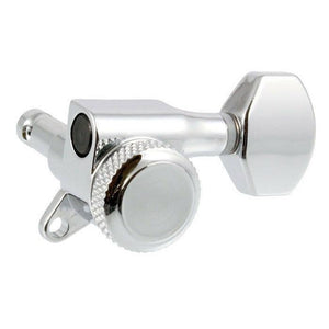 BRAND NEW 6 in Line LOCKING TUNERS for Electric Guitar Parts 18:1 Ratio - CHROME