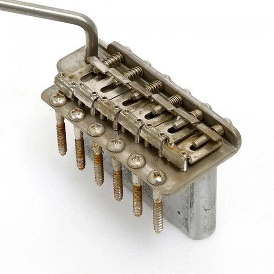 NEW Q-Parts AGED COLLECTION Tremolo for '57 Strat Steel Block, DISTRESSED NICKEL