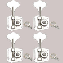 Carregar imagem no visualizador da galeria, NEW Hipshot HB3 Bass Tuning Machine 4 in Line SET Clover Keys Pre-CBS - NICKEL