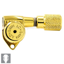 Load image into Gallery viewer, NEW Hipshot 6-in-Line Non-Staggered Grip-Lock Open-Gear KNURLED Buttons - GOLD