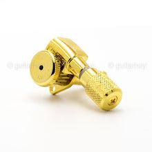 Load image into Gallery viewer, NEW Hipshot 6-in-Line Non-Staggered Grip-Lock Open-Gear KNURLED Buttons - GOLD