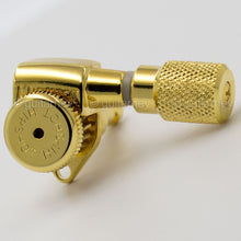 Carregar imagem no visualizador da galeria, NEW Hipshot 6-in-Line Non-Staggered Grip-Lock Open-Gear KNURLED Buttons - GOLD