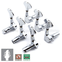 Load image into Gallery viewer, NEW Gotoh GB707 6-String Bass Machine Heads Set TUNERS w/ Screws 3x3 - CHROME