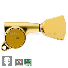 Load image into Gallery viewer, NEW Gotoh SG381-04 L3+R3 Keystone Buttons Tuning Keys 16:1 Ratio - 3x3 - GOLD