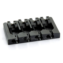 Carregar imagem no visualizador da galeria, NEW Hipshot 5A4FM2AB 4 string A Style Fender Mount Aluminum Bass Bridge - BLACK